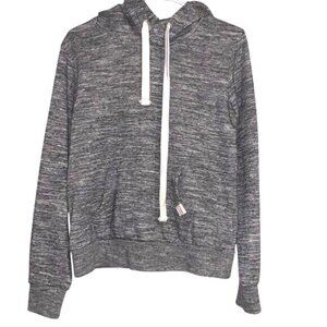 Reflex Womens Heather Gray Pullover Hoodie M Drawstring Kangaroo Pocket Cotton/P